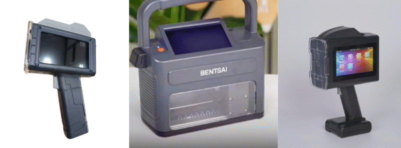 in logo nhỏ bằng máy in date cầm tay 